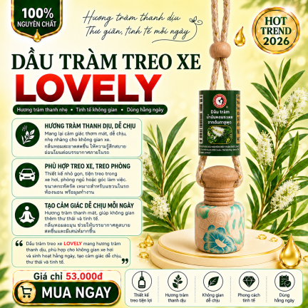 DẦU TR&Agrave;M TREO XE LOVELY