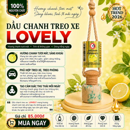 TINH DẦU CHANH TREO XE LOVELY