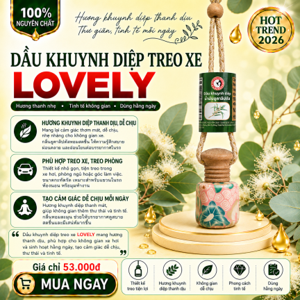 DẦU KHUYNH DIỆP TREO XE LOVELY 