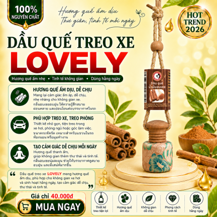 DẦU QUỄ TREO XE LOVELY